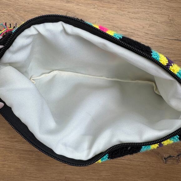 Boutique Handmade Evil Eye Woven Convertible Colorful Clutch Purse Tasseled - Picture 7 of 10